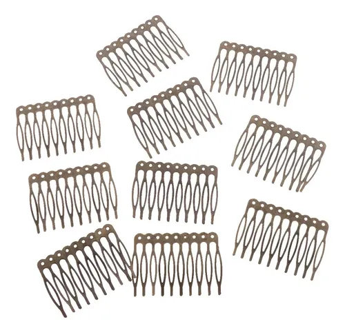 . 2x 10 Unids 5/10 Metal Alloy Hair Clip Craft Accessories