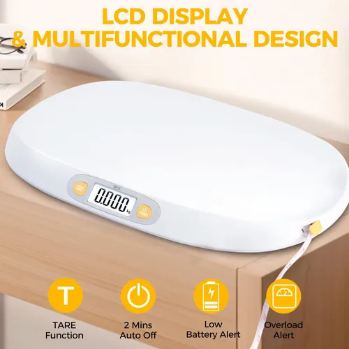 Balanza Digital Para Bebés Tipre 25 Kg Con Cinta Métrica Y P