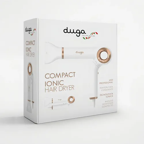 Secador De Pelo Ionico Compacto 1700w Profesional Blanco