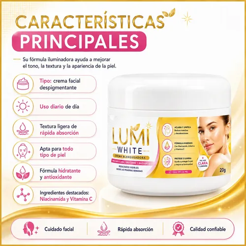 Crema Anti Manchas Rostro 20g Hidratante Spf20 Diario