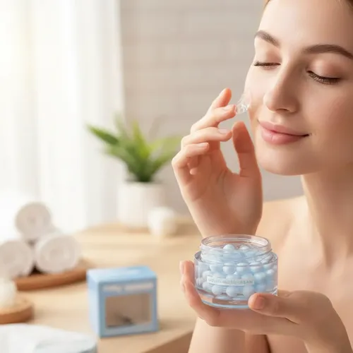 Crema Facial Mely Hidratante Cápsulas Ácido Hialurónico New