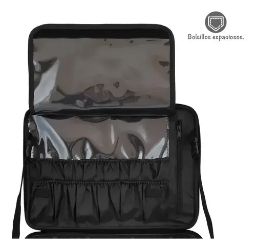 Organizador Porta Maquillaje Viaje Con Divisores Premium