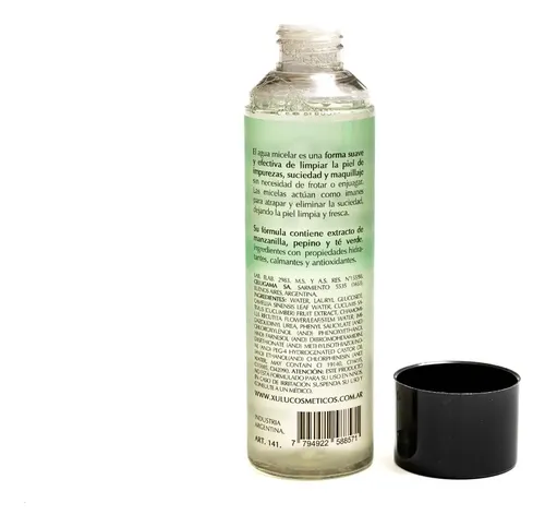 Agua Micelar Desmaquillante 200ml Xulu Cosmeticos