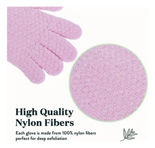 Guantes Exfoliantes Para Ducha Paquete De 4 Blancas