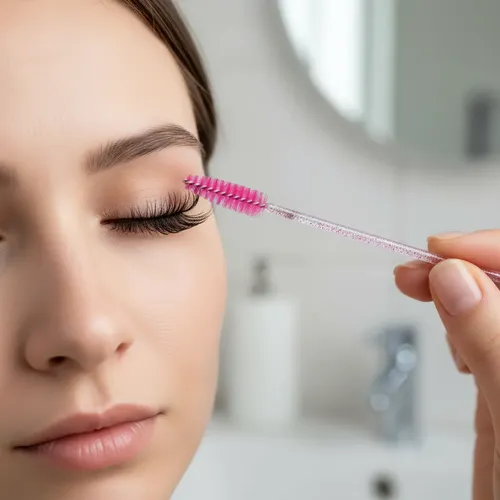 Cepillo Para Maquillaje De Pestañas Cejas X 12 Cristal Glitt