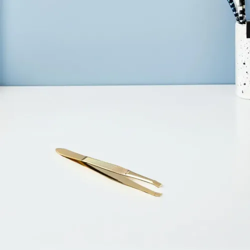2 Piezas Pinzas De Acero Inoxidable Para Cejas Y Vello