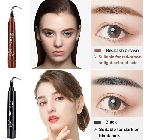 Lápices De Cejas Awccxmym Marrón Oscuro Microblading 3 Unida