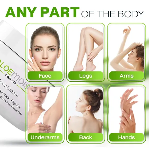 Loción Orgánica De Aloe Vera Para Rostro, Crema Hidratante