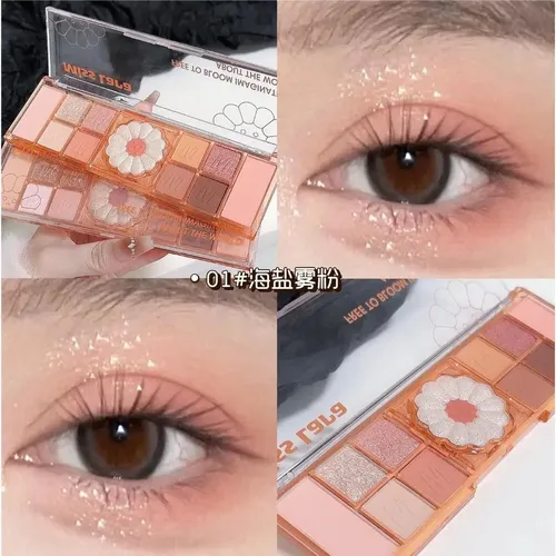 Paleta Flowers Sombras, Rubor E Iluminador – Miss Lara