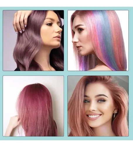 Pincel Rosa Para Teñir El Cabello Con Forma De Peine Con Res