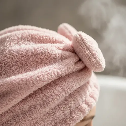 Toalla Gorra Pelo Turbante Cofia Secado Rápido Microfibra