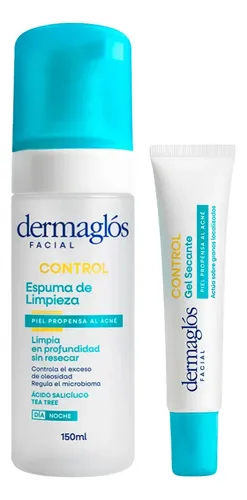 Dermaglos Control Espuma Facial 150ml + Gel Secante 15ml