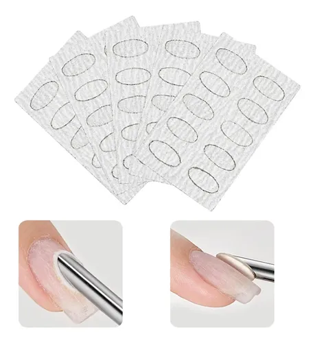 50 Unidades De Papel De Lija Autoadhesivo Para Clavos, Lima