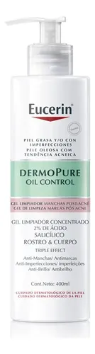 Gel Limpiador Concentrado Eucerin DermoPure Triple Effect 400 ml
