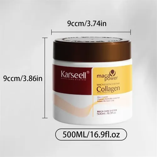 Mascarilla Capilar De Colágeno Con Argán, 500 Ml, Para Repar