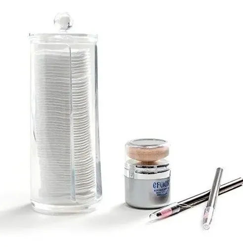 Organizador Porta Discos De Algodón Wipes Maquillaje