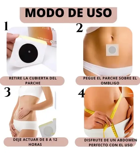 60 Piezas Parches Para Bajar De Peso Slim Patch Con Patente