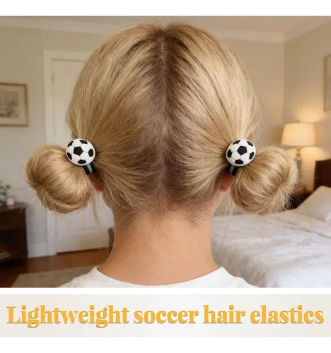 24 Bandas Elásticas De Fútbol: Pelo Colorido Con Temática De