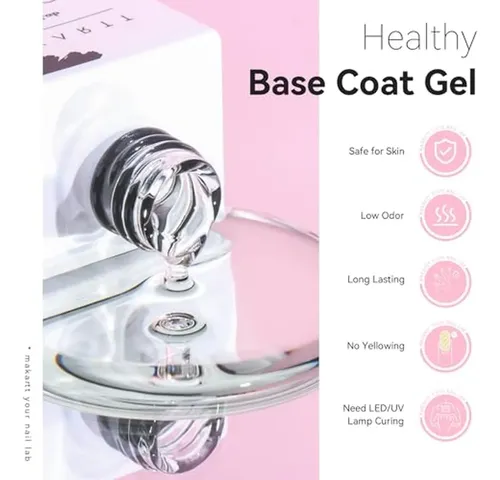 Esmalte De Uñas Makartt Base Coat, 15 Ml, Extra Fuerte Y Dur