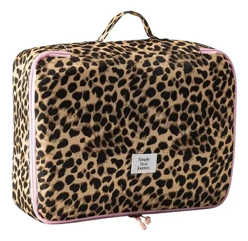 Neceser De Maquillaje Con Diseño De Leopardo, Impermeable, D