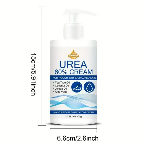 Crema Urea 60% Manos Y Pies Piel Seca Y Agrietada 300g Coconut Oil