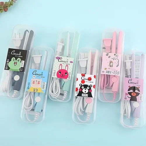 Planchita Mini Para Flequillo Pelo Para Cartera Viaje Estuch
