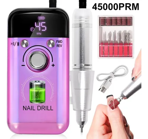 Torno Uñas Profesional Portátil Recargable Manicura V6