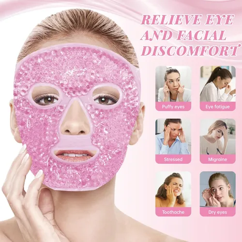 Set Rodillo Jade Y Mascarilla Fría Facial Antiedad