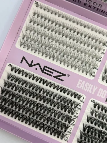 Set Pestañas Postizas Naez 10 20 30 40p Mix 9-14mm Cluster