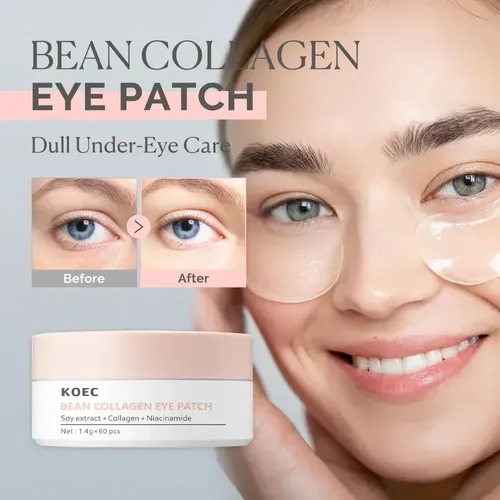 Parches Ojos Koec Colageno Frijol Anti Ojeras 60unid