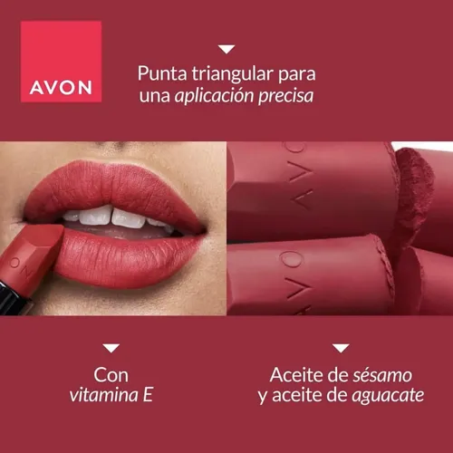 Labial Ultra Matte Avon Fps15 Barra 3,6g