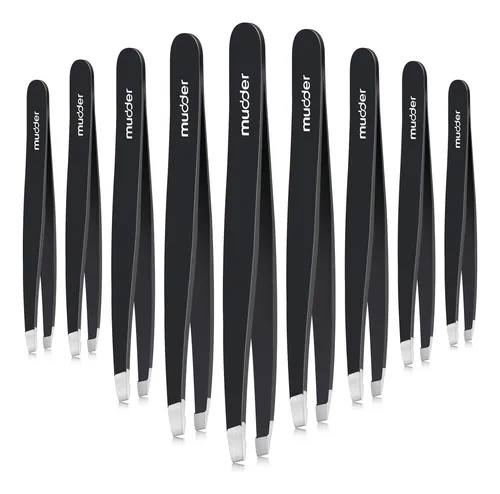 Pinzas Mudder, 12 Unidades, 9,6 Cm, Punta Inclinada, Color N
