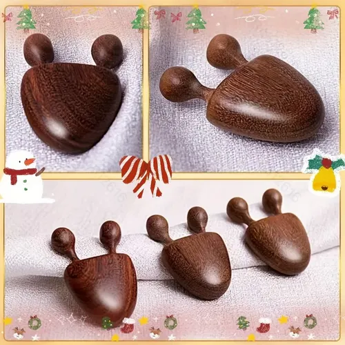 Masajeador Nasal Con Forma De Caracol De Madera De Sándalo,