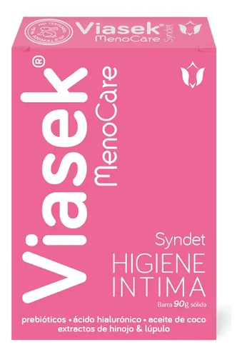 Viasek Menocare Barra Limpiadora Syndet Higiene Femenina
