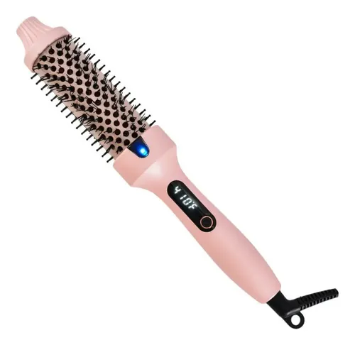 +cepillo Térmico Eléctrico Redondo Ay W Wavytalk, Rosa/ Rosa
