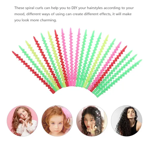 Rodillos De Pelo En Espiral, 20 Unidades, Para Hacer D
