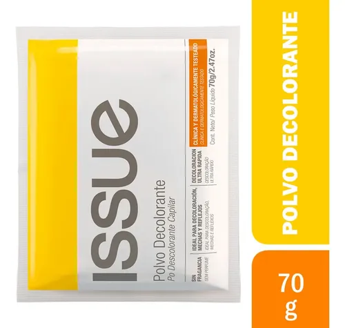 Polvo Decolorante Capilar Issue Ultra Rapida Sachet 70g Tono Sin tono