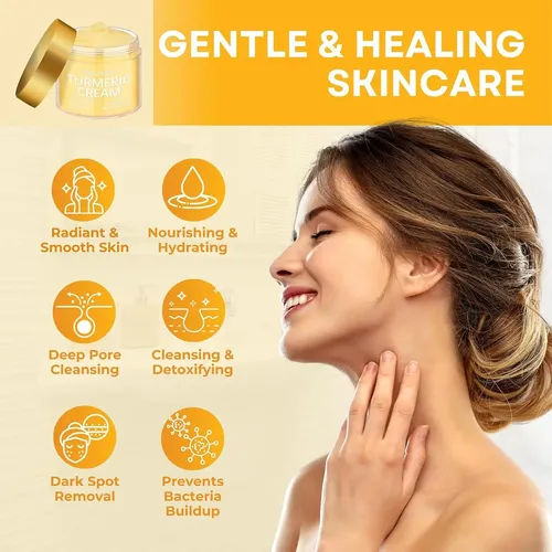 Crema Facial Hidratante Iluminadora Con Cúrcuma