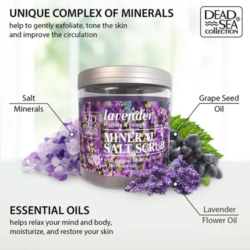 Exfoliante Corporal Dead Sea Collection Lavanda 660ml
