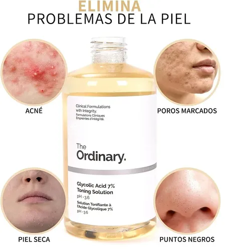 Tónico Ácido Glicólico 7% The Ordinary. 240ml Todo Tipo De Piel Noche