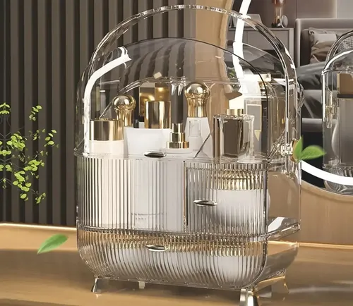 Porta Cosméticos Cápsula Organizador Maquillaje Luxury Transparente