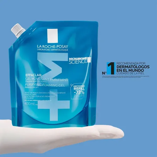 Effaclar Gel +m Limpiador Purificante Refill 400 Ml Todo Tipo De Piel Día/noche