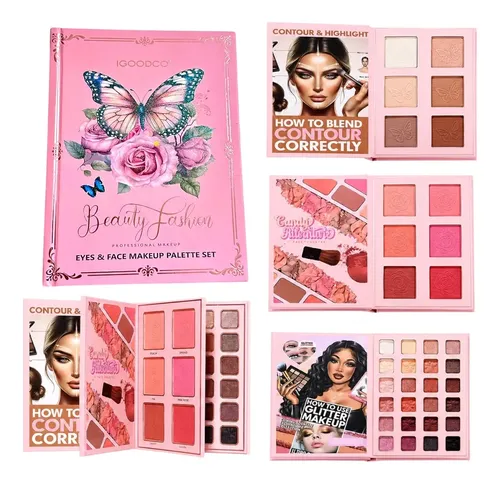 Paleta De Maquillaje Igoodco Profesional Sombras Y Rubores