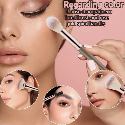 E Set 15 Brochas Maquillaje Profesional Fibra Suave