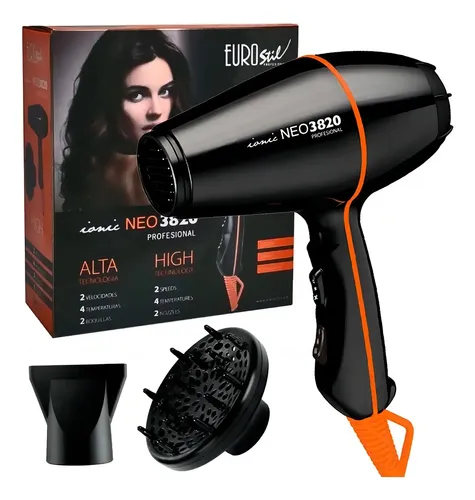 Secador De Pelo Profesional Eurostil Neo 3820 Ionico Difusor