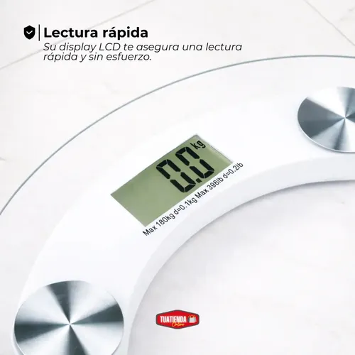 Balanza Digital Oryx OR-2025C Vidrio 180kg Baño Plataforma Home