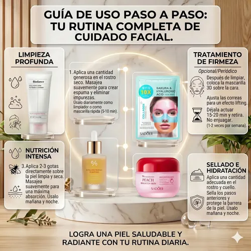 Kit Serum Colágeno Niacinamida Aclarante Antiarrugas Coreano