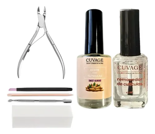 Kit De Cuidado Corta Cutículas Alicate Repujador Aceite Uñas