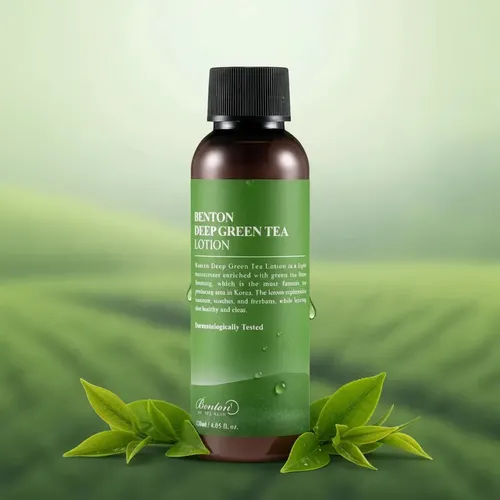 Benton Deep Green Tea Lotion Crema Ligera Coreana Hidratante Todo Tipo De Piel Día/noche