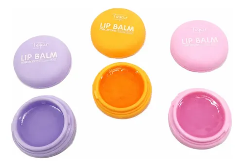 Brillo Balsamo Labial Lip Balm Macarons Tejar X 24 Unidades